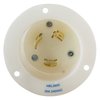 Hubbell Wiring Device-Kellems LKG FL INLT, 30A 240V L-N, L25-30P, WH HBL2605